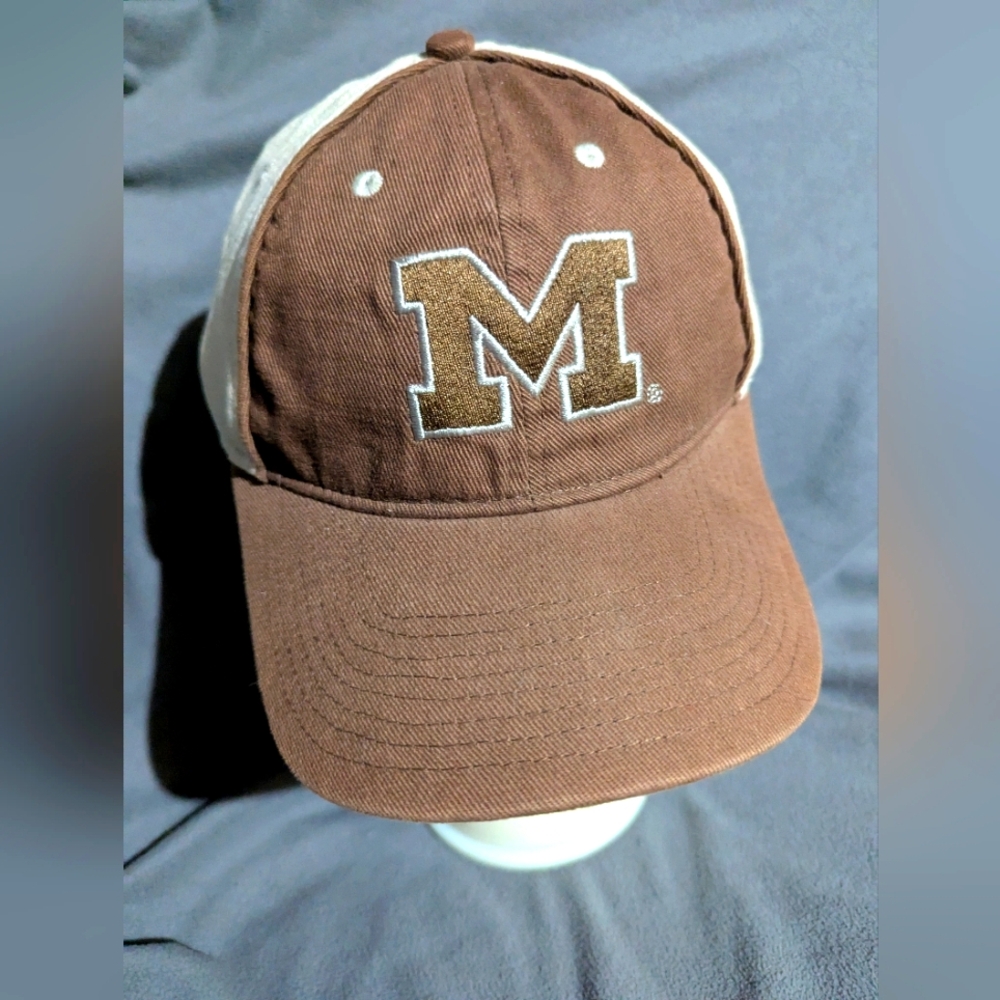MICHIGAN Wolverine Ivory Cap with Embroidered Detail